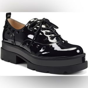 Jessica Simpson Black Studded Loafers